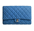 Clutch With Chain, &pound;2,300, Handbags, Blue, Caviar Leather, Front view